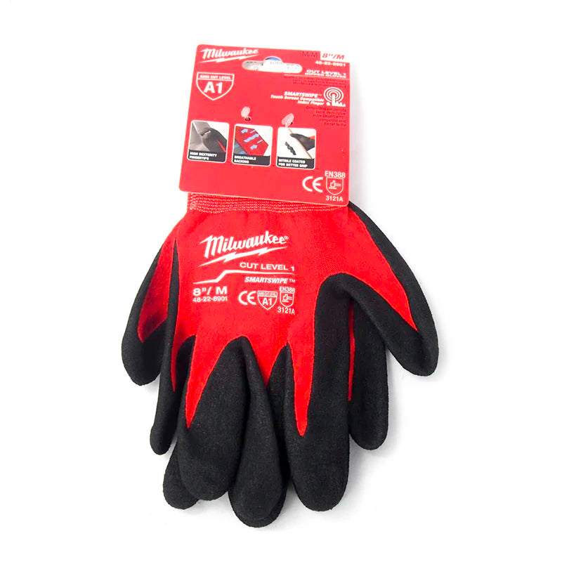 Milwaukee 48-22-8901 Work Gloves Heavy-Duty Grip Safety Gloves for Construction Workers & Tradesmen