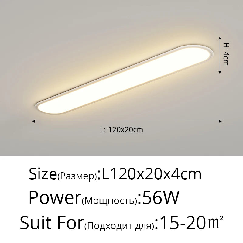 Led Ultra-thin Ceiling Light Long Corridor Aisle Lamp Home Balcony Lamps Simple Cloakroom Bedroom Porch Indoor Lighting Fixtures