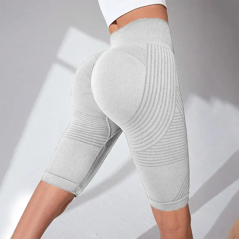 Anti-Cellulite 3D Compression Biker Shorts High Waisted Butt Lifting Tummy Control Training Cellulite Slimming Workout Shorts