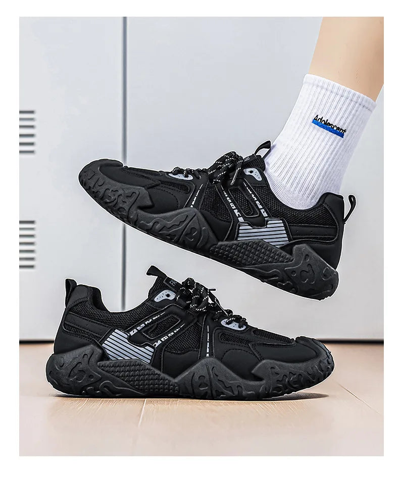 Men's 2026 Summer New Breathable Hiking Sneakers Anti-Slip Wear-Resistant Outdoor Casual Daily Streetwear Footwear in 3 Colors