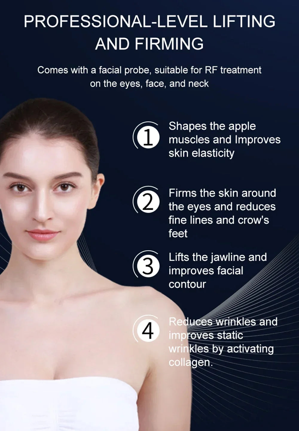 Home Use Electric Face Lifting Device Dot Matrix Beauty Massager Home Wrinkle Remover Skin Tightening Facial Massage Machine2025