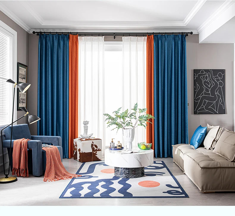 2025 Modern Light Luxury Fully Insulated Blackout Curtain Simple Sunscreen Bedroom Bay Window Curtains Soundproof Study Drapes
