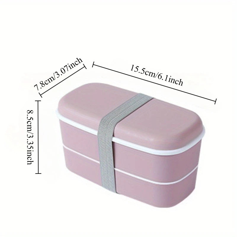 Double Layers Bento Box Lunch Box Food Container Kitchen Accessories Microwavable Dinnerware Lunchbox