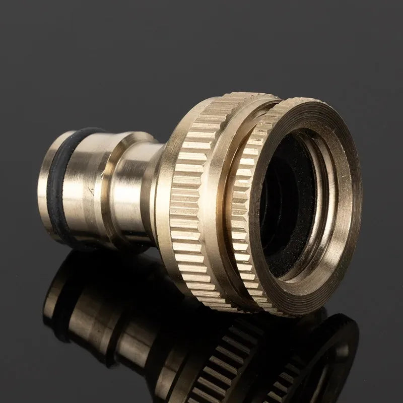 3/4 inch 1/2 inch Threaded Garden Water Pipe Fittings, Watering Equipment, High-Pressure Cleaning Machine, Hose Fittings, Brass