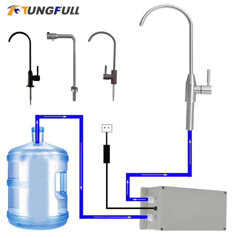 12V RV Electric Galley Water Pump 1.5 L/min Water Suction Pump Water Pump Automatic Faucet Clamp - Boat Caravan Motorhome