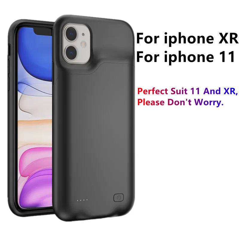 For iphone 14 Pro Max Battery Case For iphone 12 11 Pro Max Smart Power Bank Charger Cover for iPhone XS Max XR 7 8 Plus SE2 SE3