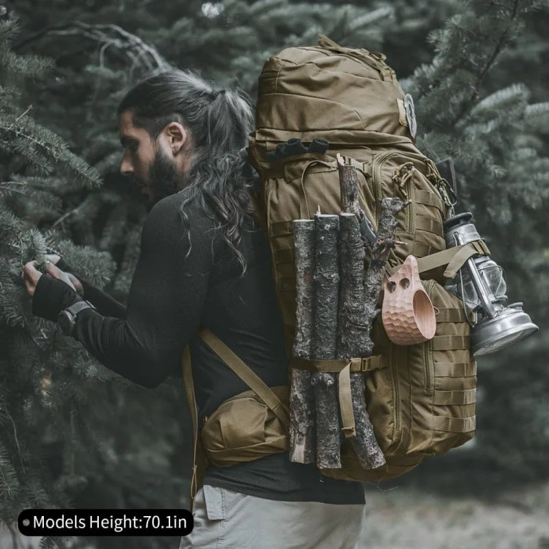 Extra Large Capacity 75L Outdoor Hiking Travel Bag Unisex Waterproof Durable Mountaineer Climbing Bag Camping Hiking Travel Bags