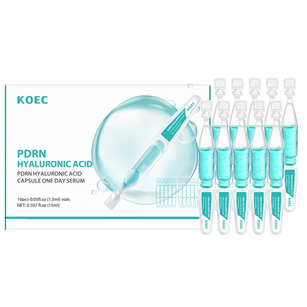 PDRN Essence Skincare Set Longlasting Moisturizing Repair Microneedle Eye Cream Stick Single-use Ampoule Essence Firming Essence