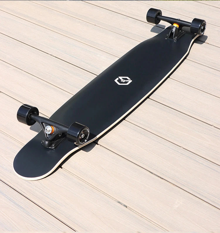 Longboard Skateboard Professional Dancing Board Complete Set for Girls Women Beginners Kids Adult Smooth Silent Wheels Street Cr