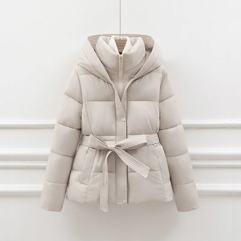 High Quality  2025 Winter New Fashion Down Cotton Parkas Jacket Women Loose Korean Casual Thicken Warm Ladies Overcoat