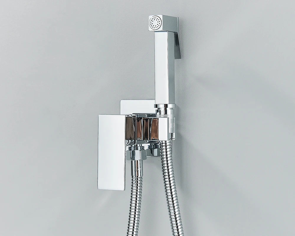 Rozin Black Bidet Faucets Wall Mounted Bathroom Shower Tap Bidet Toilet Sprayer Bidet toilet Washer Mixer Faucet