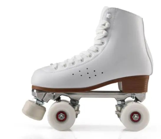 Adult Double Row Roller Skates Four Wheel Pu Wheel Metal Bracket Durable Breathable Comfortable Wheels Shoes Sneakers Rollers