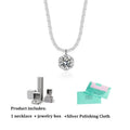 GRA Certified Moissanite 6 Prong Pendant Necklace Real S925 Sterling Silver Sparkling Cauliflower Chain for Women Fine Jewelry