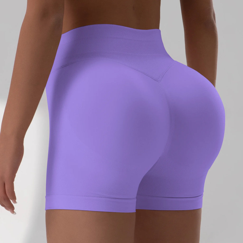 Summer Women Sexy Seamless Fitness Sports Biker Shorts Low Waist Gym Short Workout Scrunch Butt Yoga Leggings