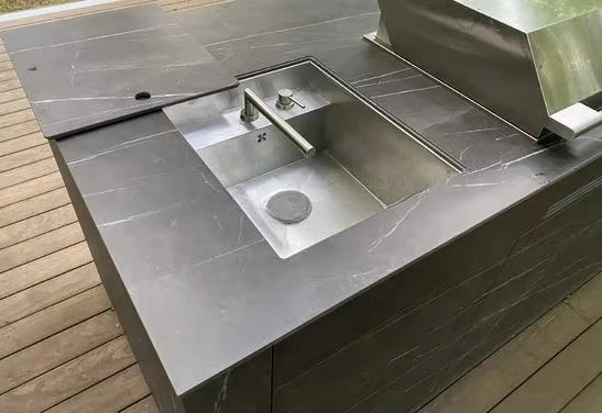 YG Custom Wholesale Supplier Stainless Steel Outdoor Kitchen Cabinet BBQ Island One Stop Complete Set Commercial or Home