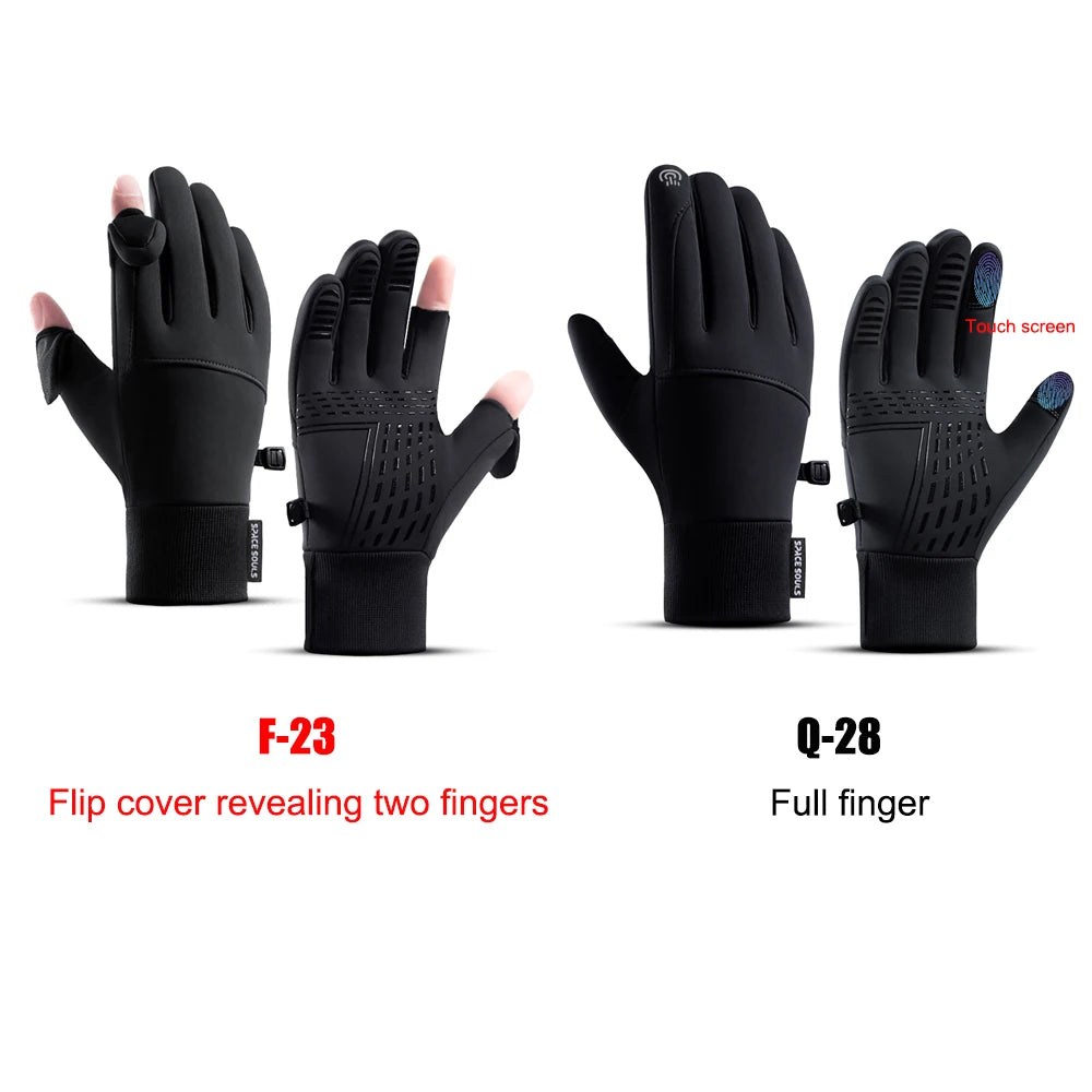 Winter Men's Women's Warm Gloves Windproof Touchscreen Gloves Outdoor Sports Cycling Fishing Skiing Running Gloves