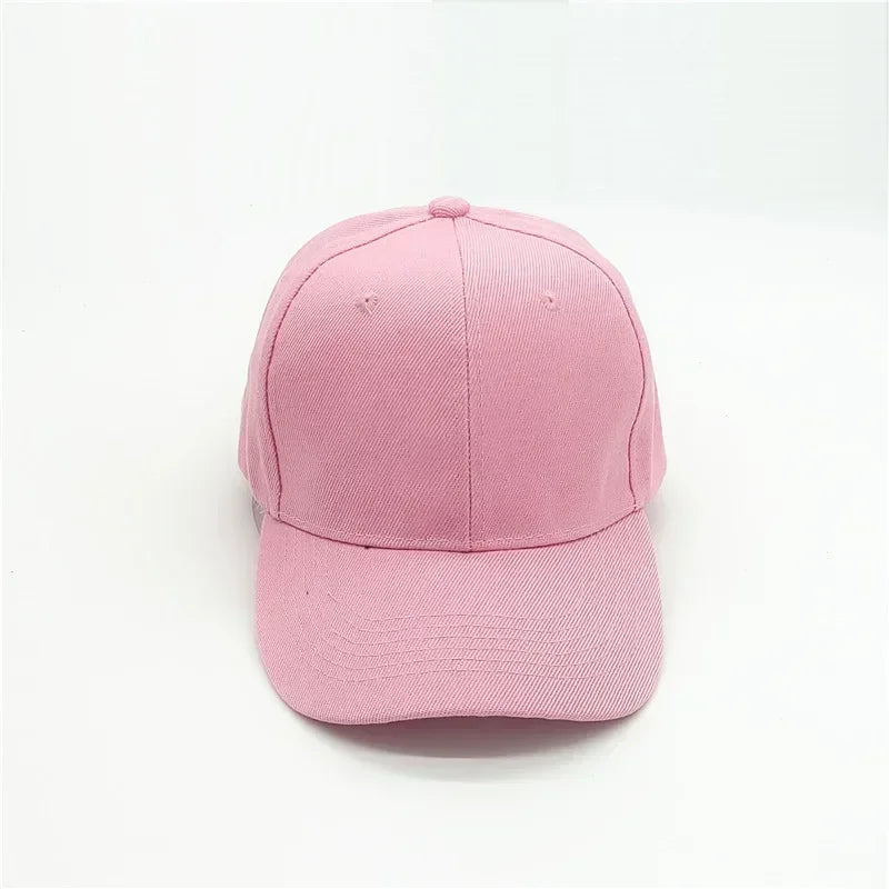Adult solid acrylic baseball cap Curved visor hats Men women casual plain trucker cap Adjustable sun hats casquette  Dad hats