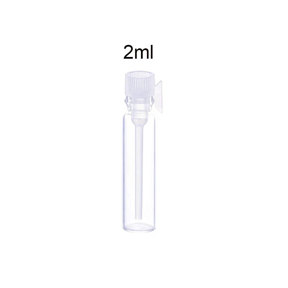 1/2/3 ML Empty Mini Glass Perfume Small Sample Vials Perfume Bottle Laboratory Liquid Fragrance Test Tube Trial Bottle