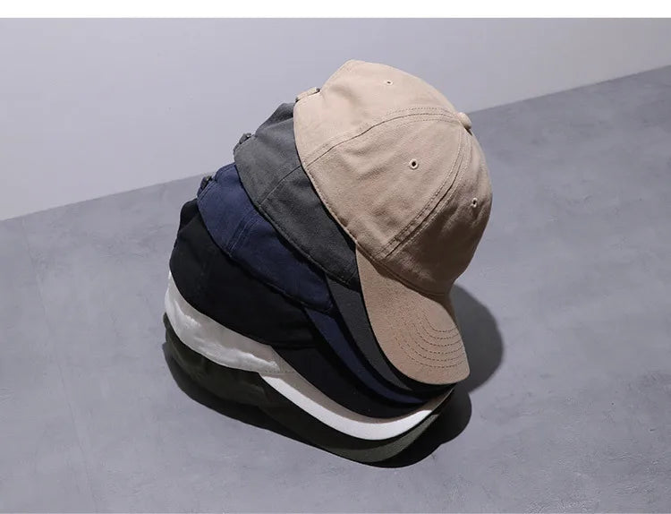 Unisex Cotton Trucker Hat Solid Soft Breathable Sun Hats Men Solid Baseball Cap Sports Hat Snapback Hat Golf