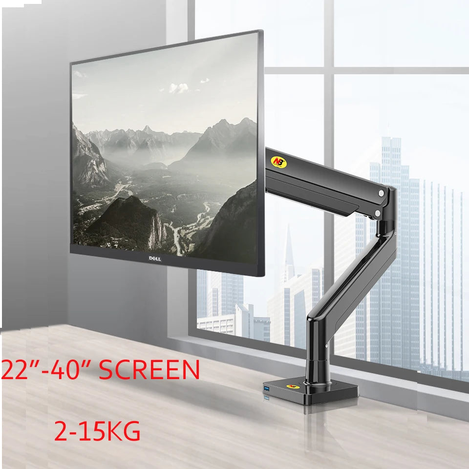 NB G40 G42 G45 Gas Spring Arm 22'-40' Screen Desktop Monitor Holder 360 Rotate 3-15kg 3-12KG Arc Screen/Ultra Wide Flat Screen