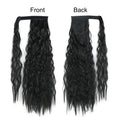 22 Inches Corn Wave Style Wrap Around Synthetic Ponytail With Clips Easy to Use Ponytail Hair Extension