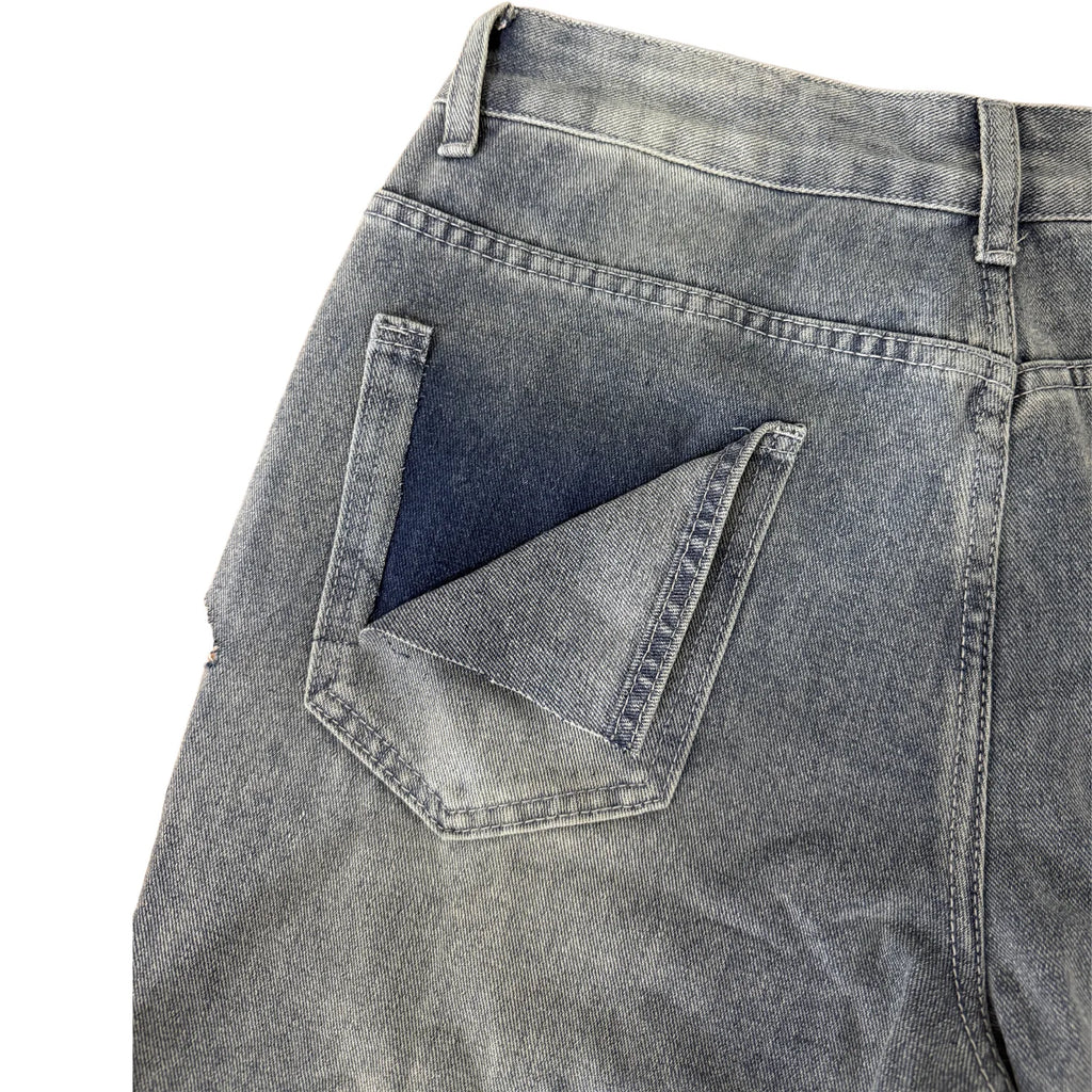 FAGADOER Y2k Sexy Hollow Out Denim Pants Women Solid Color Hole Patchwork High Waist Jeans Female Streetwear Bottoms 2025 New