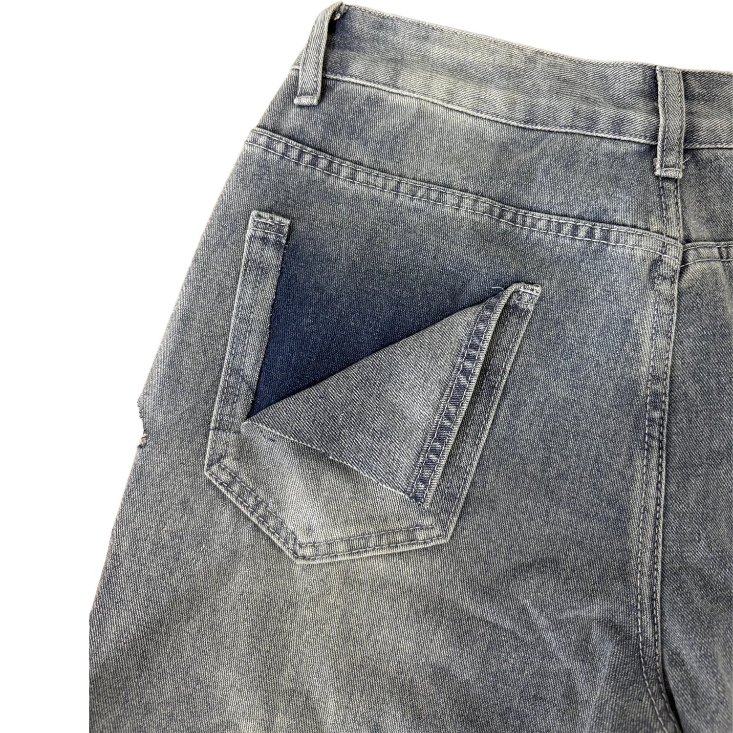 FAGADOER Y2k Sexy Hollow Out Denim Pants Women Solid Color Hole Patchwork High Waist Jeans Female Streetwear Bottoms 2025 New