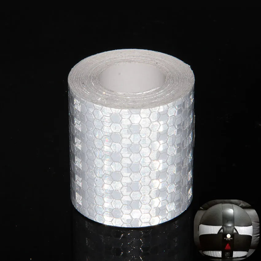 2inch Bicycle Safety Warning Conspicuity White Reflective Tape Reflective Strip Bike Stickers Adhesive Reflectors For Things 10M