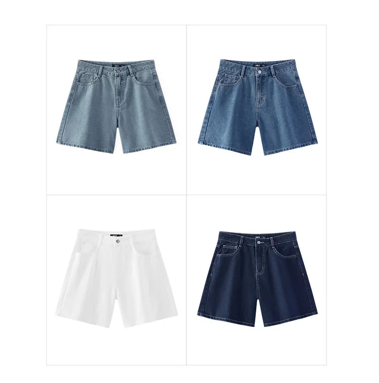 Semir Women Pants Denim Cool Feeling Antibacterial Vintage Distressed A Line Straight Leg 2026 Summer Casual Top