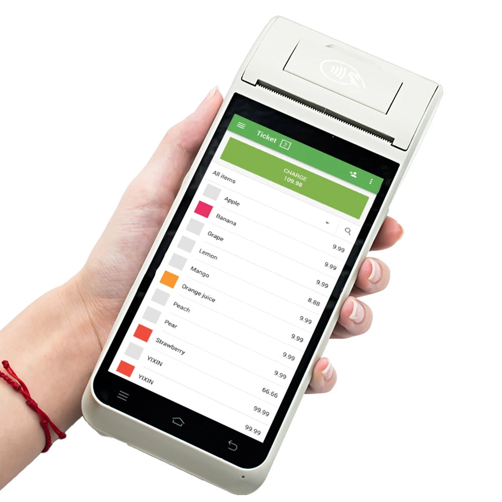 Android 14/13/11 Handheld Terminal POS Printer Portable 58mm Thermal Receipt Printer 4G NFC Ticket Bill POS PDA Impressora