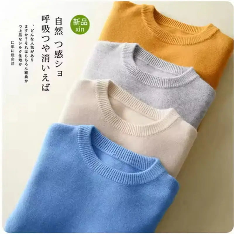 Cashmere Cotton Blended Thick Pullover Men Sweater 2025 Autumn Winter Jersey Hombre Jumper Pull Homme Hiver Knitted Sweaters