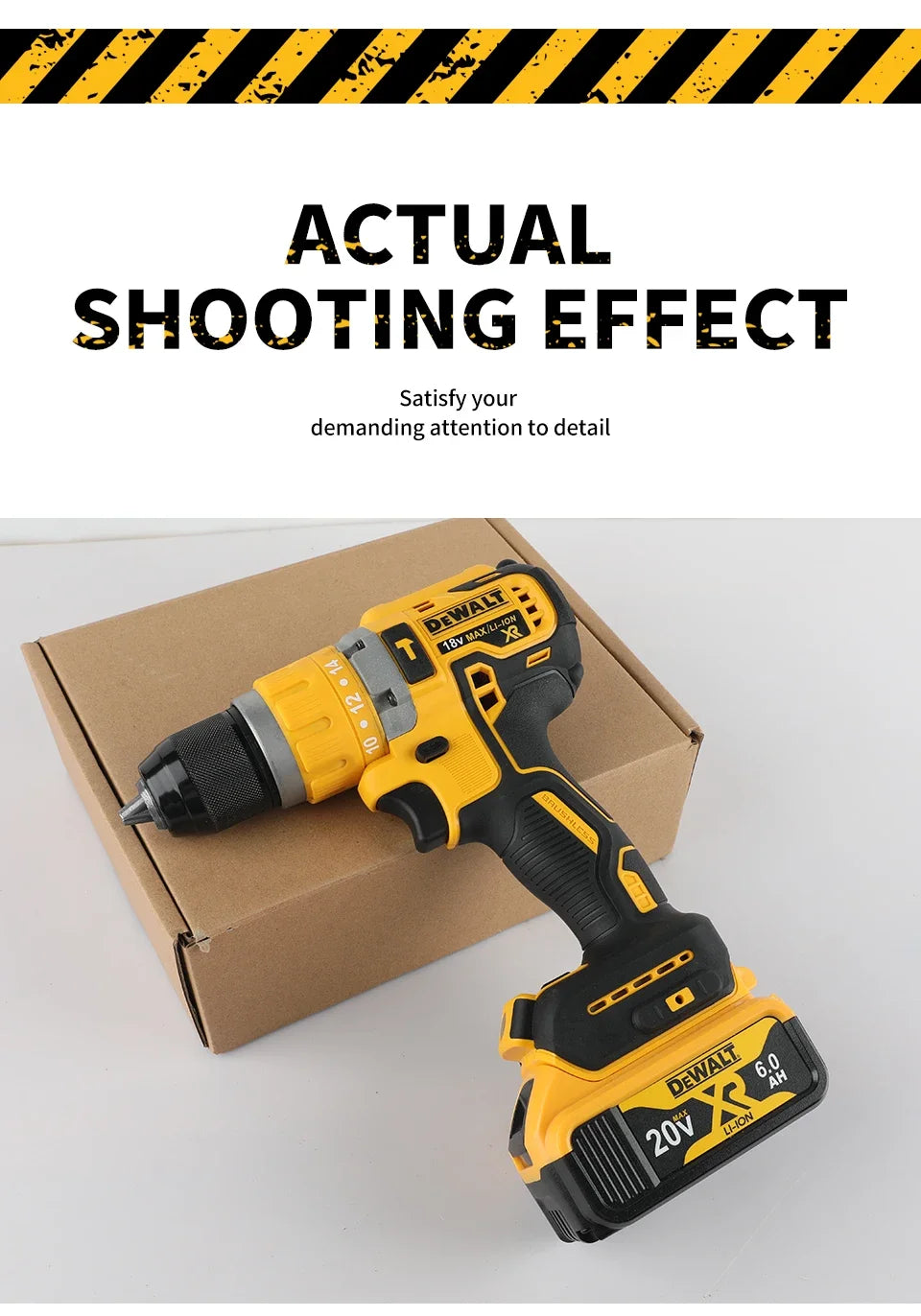 Dewalt 2000RPM Cordless Electric Drill Brushless Driver Adjustable Speed Impact Hand Drill Rechargeable Power Tools DCD796