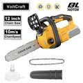Brushless 12 Inch Electric Chain Saw Wireless With Oiler Gardening Tools Cordless Portable Chainsaw for Dewalt 20V Battery