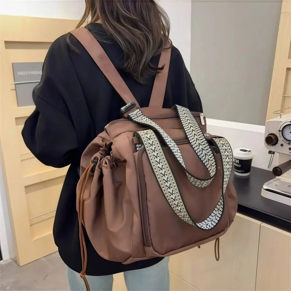 Multifunctional Travel Storage Bag Lightweight Cradle Design Women's Backpack Durable Waterproof Mommy Bag Mother Baby Outing