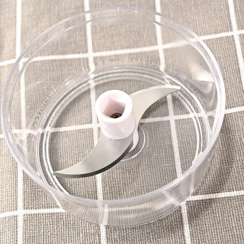 Manual Garlic Mincer Stainless Steel Blade and Hand Drawstring Food Vegetable Cutting Machine Meat Grinder Kitchen Gadgets