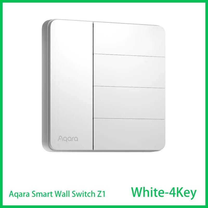 Aqara Z1 Smart Wall Switch ZigBee 3.0 More Control Switch Single Live/Neutral Wire Key Light Button for Smart Home HomeKit APP