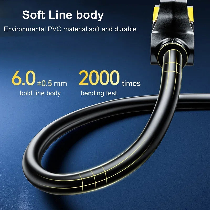 Samzhe Cat7 Heavy Duty High Speed 10Gbps Internet Network Cable Professional LAN Cable Shielded for Gaming Streaming Home Office