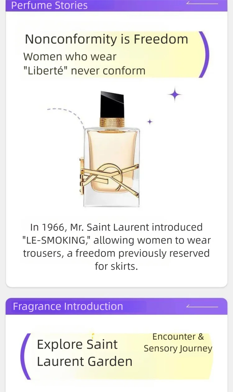 YSL Libre Eau De Parfum 50ml 1.6floz Luxury Long Lasting Fragrance for Women Elegant Floral Scent