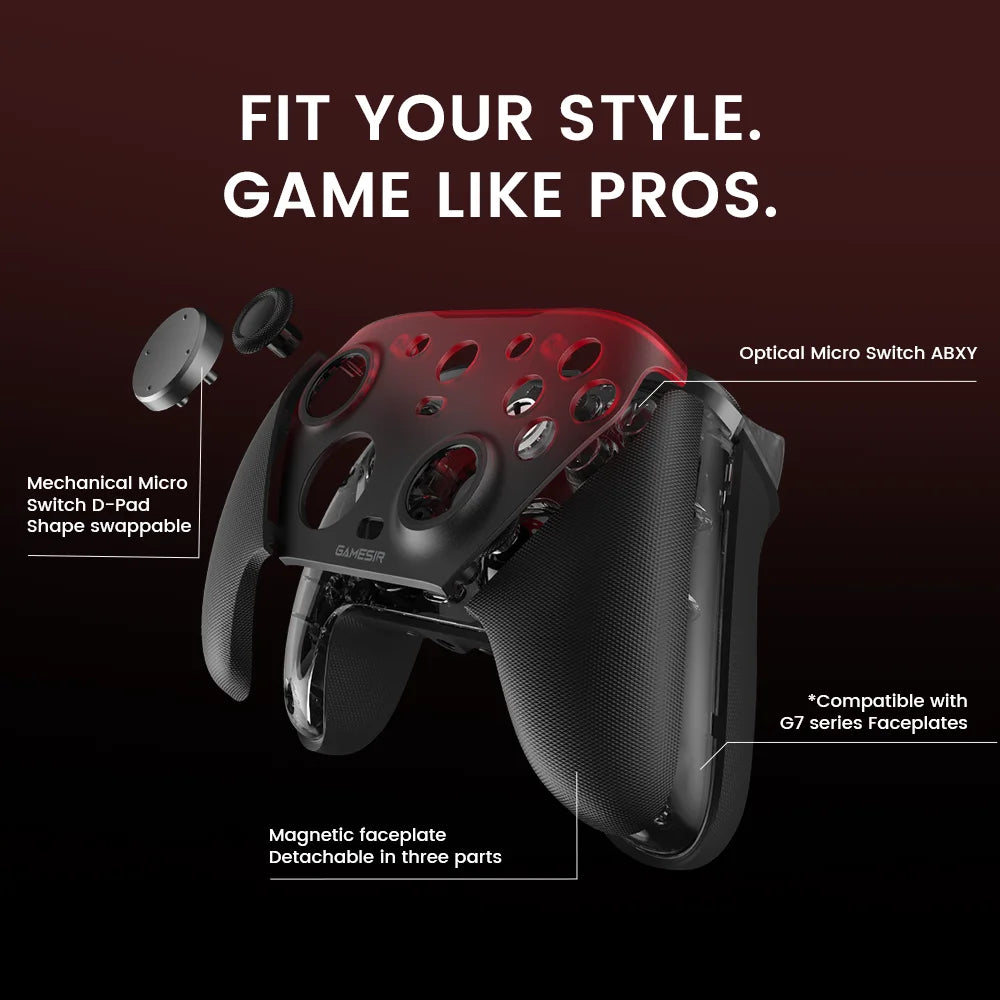 GameSir G7 Pro Wireless Controller for Xbox Series X|S, PC, iOS, Android with TMR Anti-Drift Sticks, Hall Effect Triggers, Charging Dock