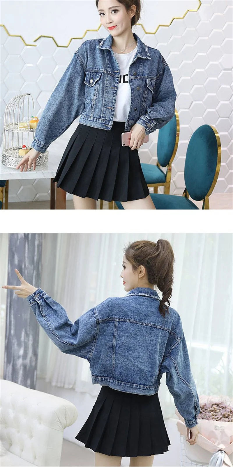 Denim Jacket For Women in Spring and Autumn 2024 New Embroidered Chinese Style Fashion Versatile Denim Clothing High-end women's