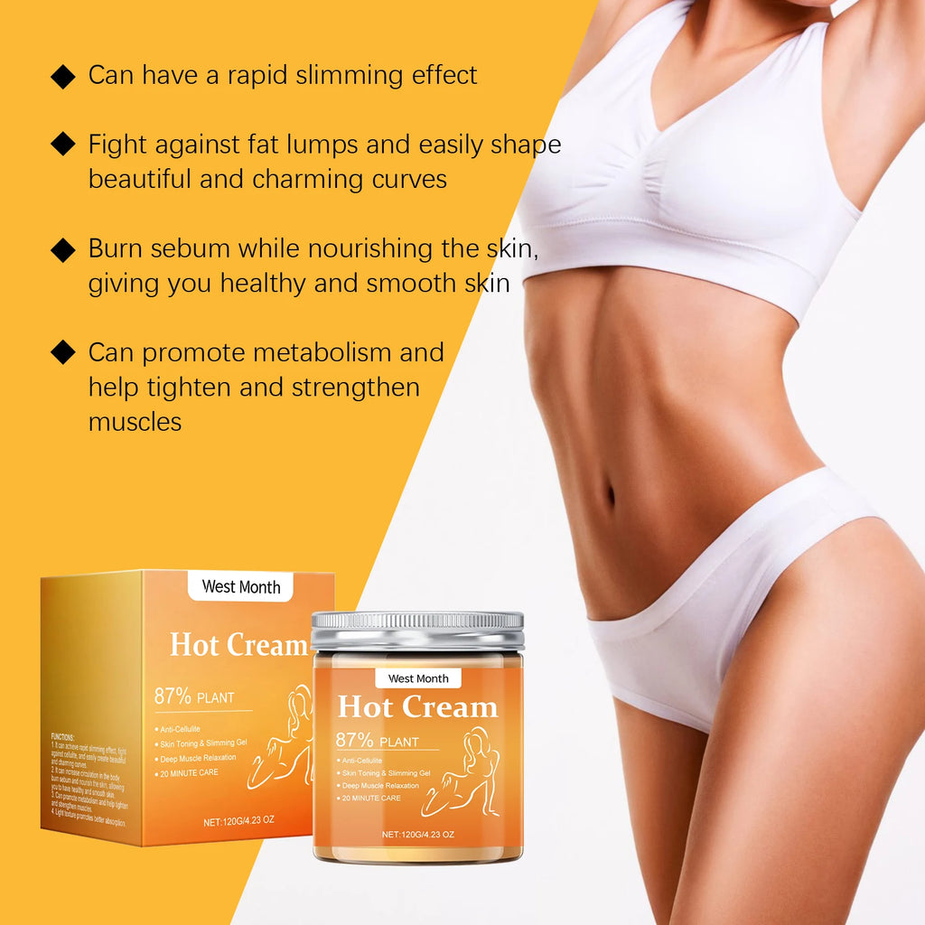 120G Body Shaping Cream Gentle Moisturizing Massage Boosts Skin Elasticity Nourishing Tightening Hot Body Slimming Lotion