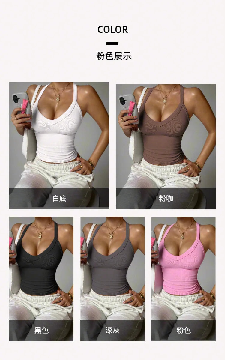 Yoga Bra Racerback Top Slim Fit Seamless Sports Underwear Sportswear Beautiful Back Vest Fitness Running Gym Woman Clothes