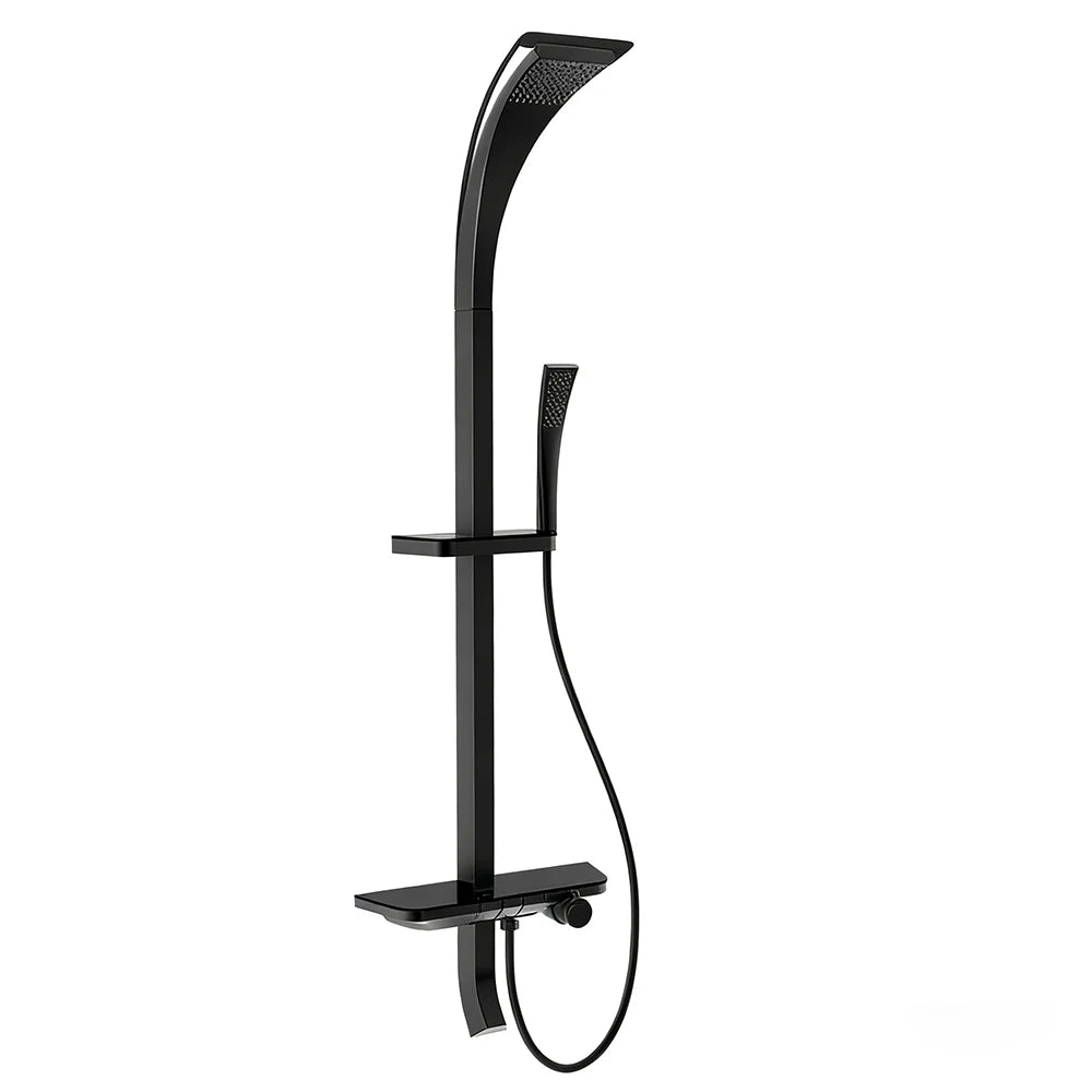 High Quality Modern Showers System Rainfall Brass Mixer Bathroom Faucet Shower Set Bathtub Smart Thermostatic Rain Shower Column