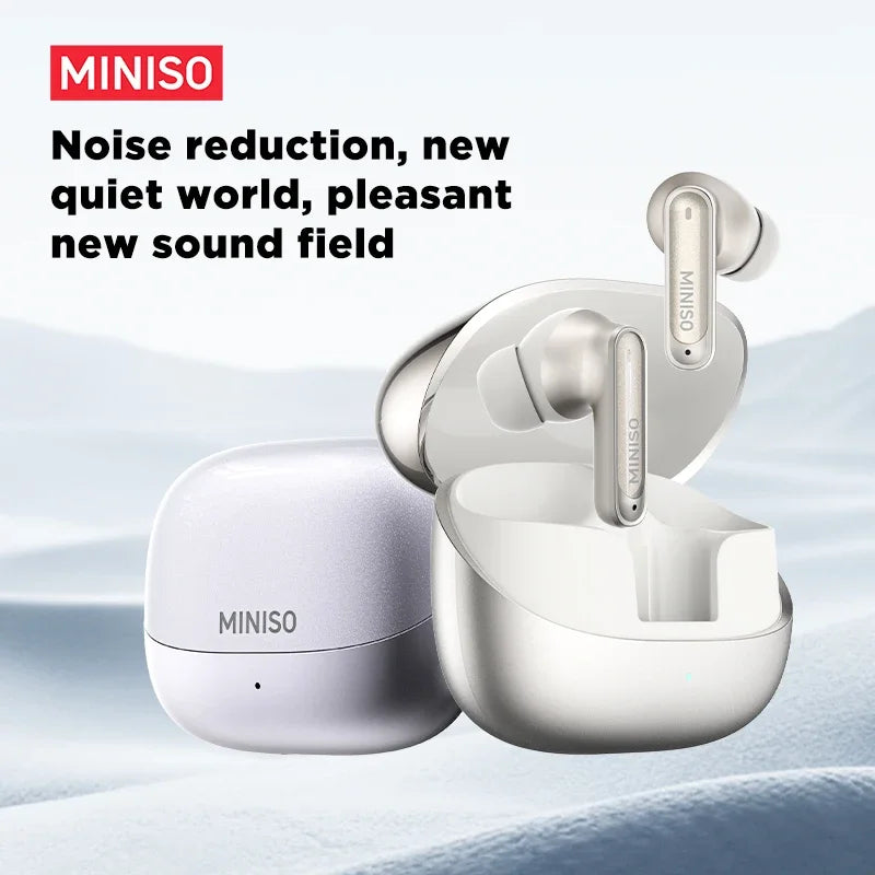 MINISO MS106 Bluetooth V6.0 Earphones TWS In-Ear Wireless Headphones AI Translator Earbuds Comfortable Ultra-light Earbuds