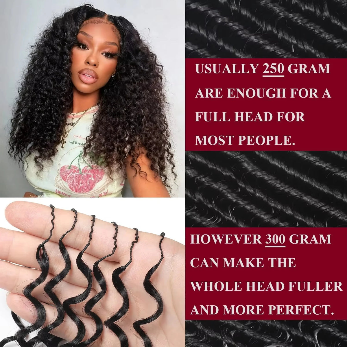 NABI Updated Miracle Knots Hair Pre-Separated Burmese Crochet Human Hair DeepWave 14-26inch 100g/pc for Bora Boho Braids