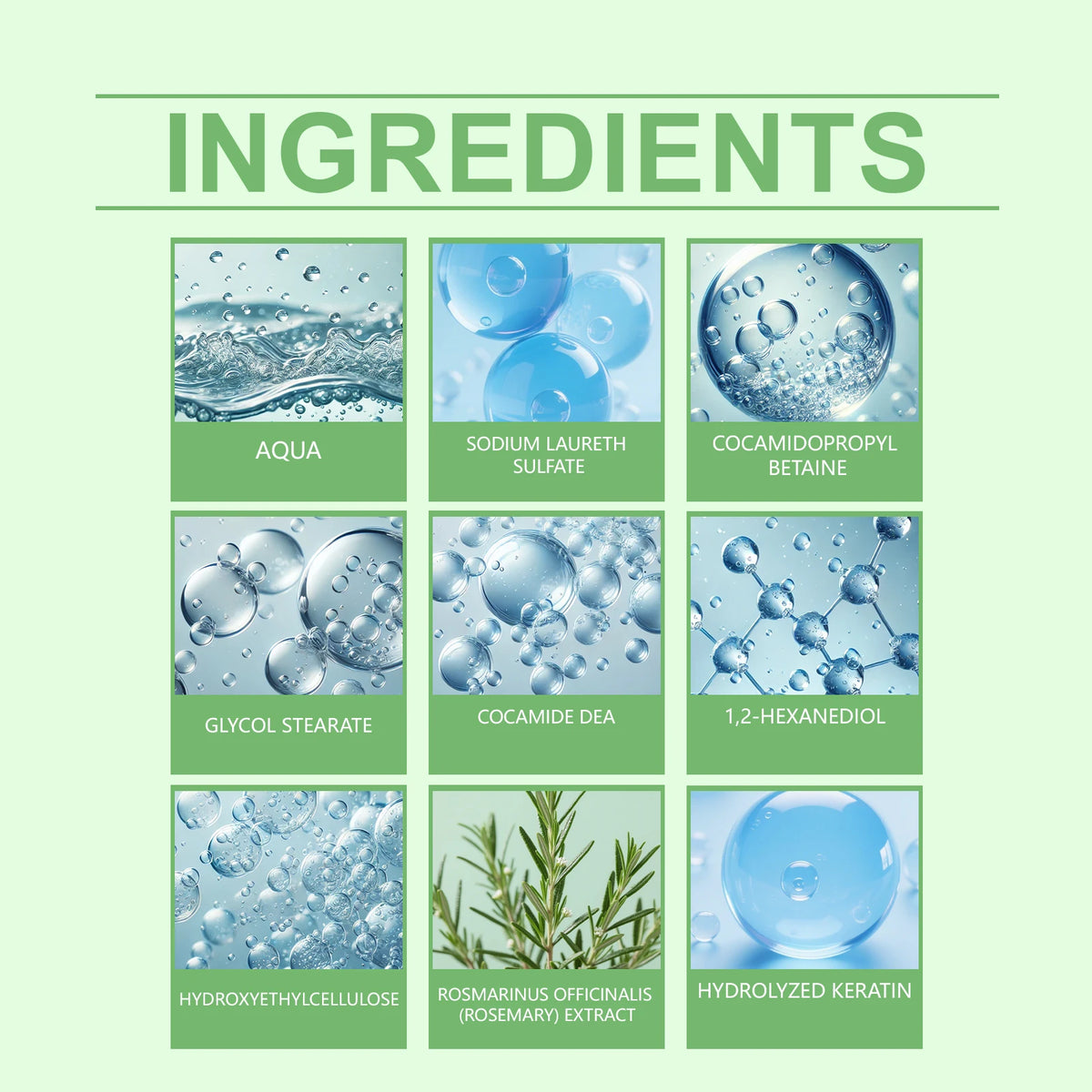 PAULINE PESERY Rosemary Shampoo Is A Daily Cleansing Shampoo For The Scalp, Moisturizing Hair, Nourishing Natural Luster, Smoothness And Hydration