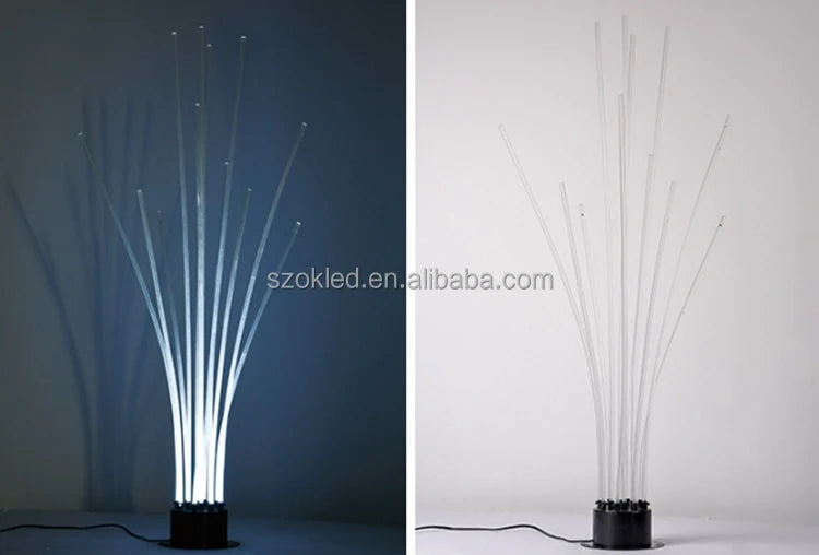 Theme Park Lighting Easy Installation Outdoor Waterproof PMMA Fiber Optic Reed Light