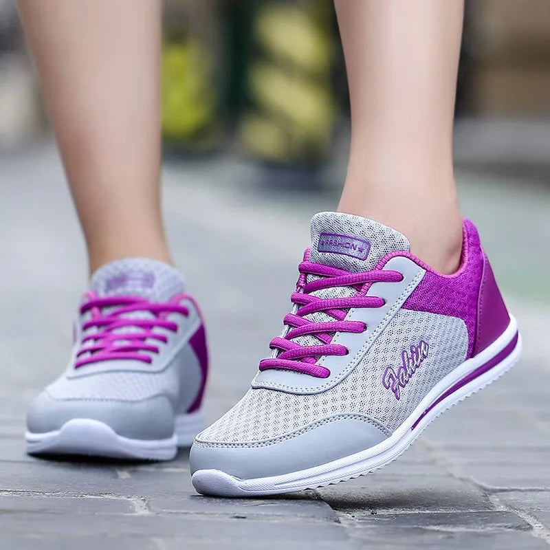 Sneakers Shoes Woman Fashion Lace Up Female Sneakers Breathable Women's Sports Shoes Comfortable Footwear Women's Shoes Sale