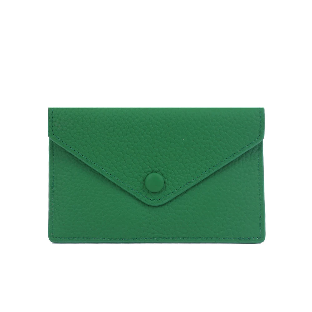 Customized Letters, Genuine Cowhide Leather, Women's Ultra-Thin Card Wallet, Women's Short Envelope, Women's Wallet
