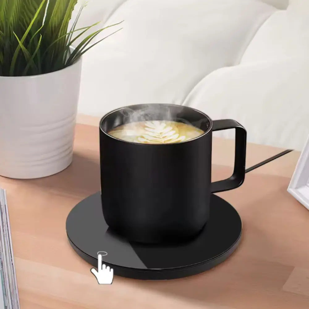 Portable USB Charging Electric Coffee Cup Heater Constant Temperature Round Cup Warmer Energy Saving Cup Heating Pad Winter